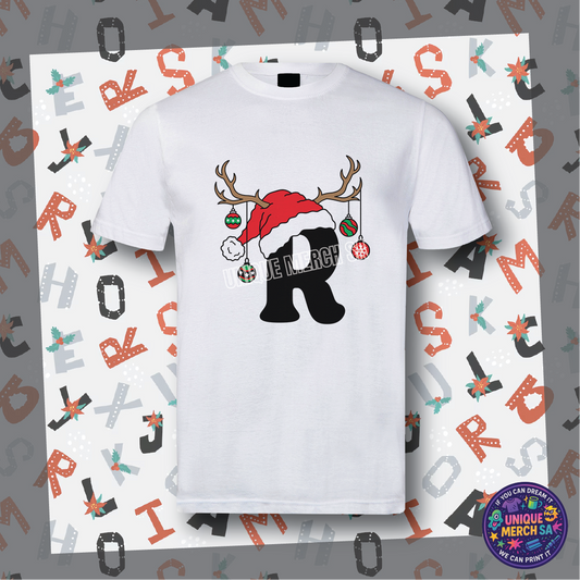Short Sleeve T-Shirts - Personalised Christmas Tee - R