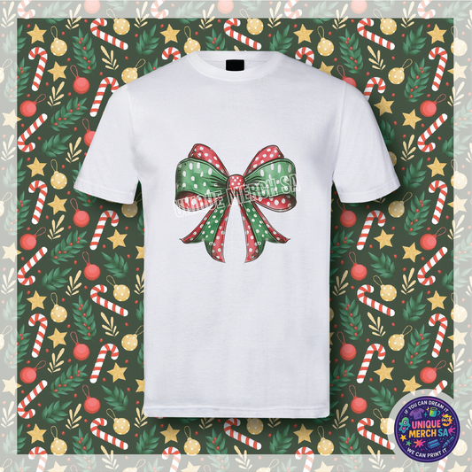 Short Sleeve T-Shirt - Christmas - Bow