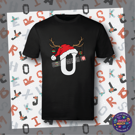 Short Sleeve T-Shirts - Personalised Christmas Tee - U