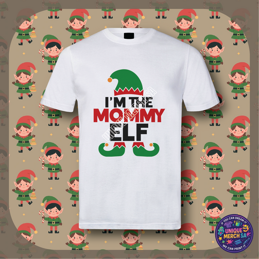 Short Sleeve T-Shirt - Christmas Elf - Mommy
