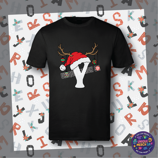 Short Sleeve T-Shirts - Personalised Christmas Tee - Y