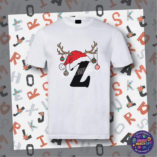Short Sleeve T-Shirts - Personalised Christmas Tee - Z