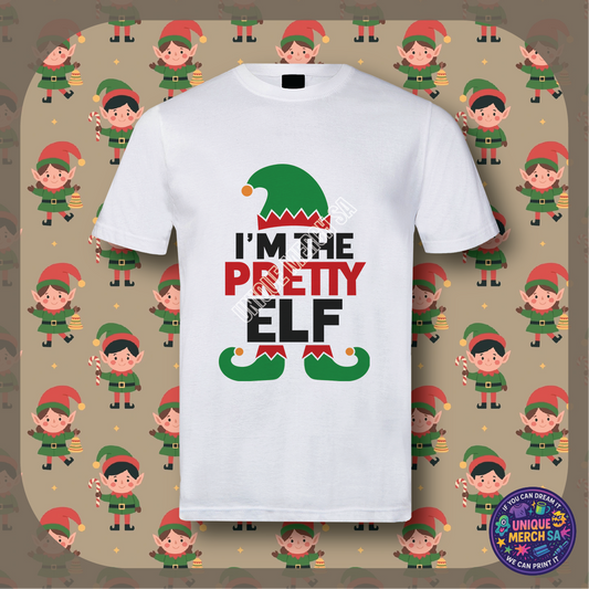 Short Sleeve T-Shirt - Christmas Elf - Pretty