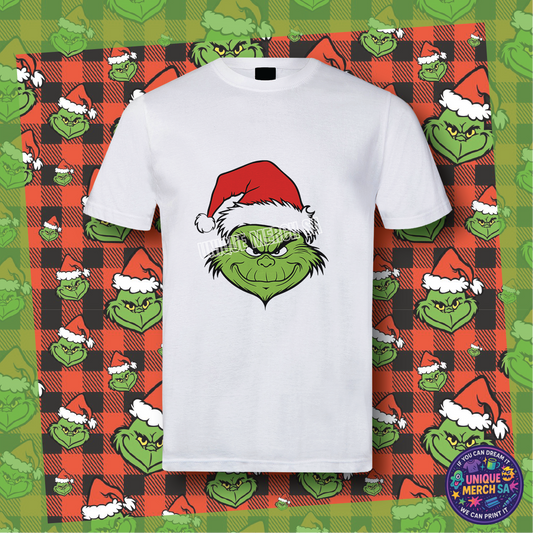 Short Sleeve T-Shirt - Grinchmas - The Grinchmas Face