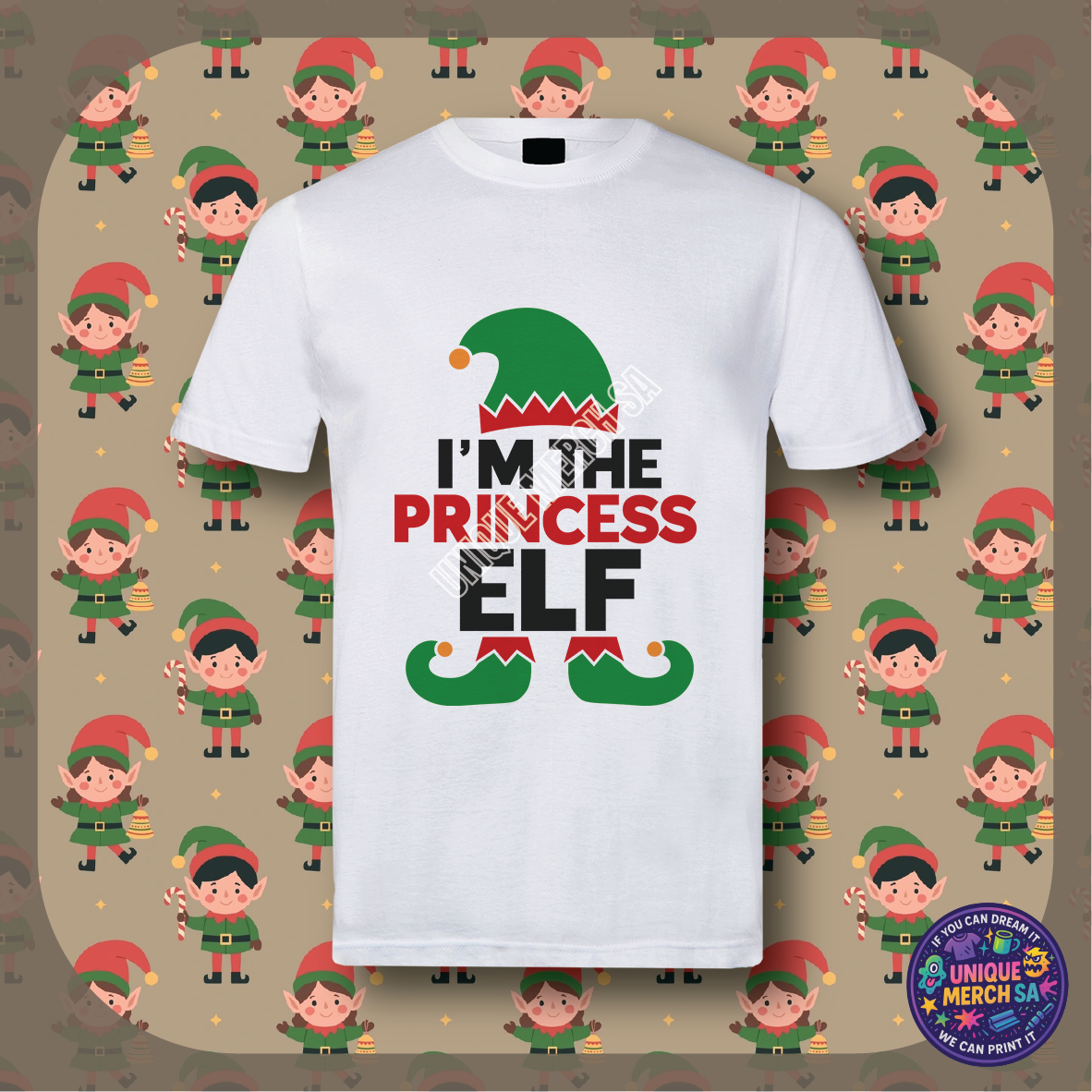 Short Sleeve T-Shirt - Christmas Elf - Princess