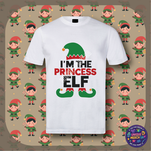 Short Sleeve T-Shirt - Christmas Elf - Princess