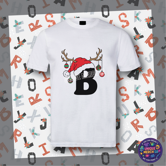Short Sleeve T-Shirts - Personalised Christmas Tee - B