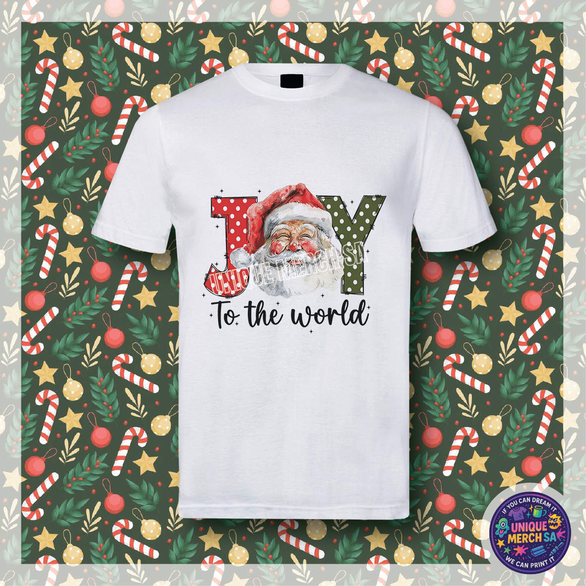 Short Sleeve T-Shirt - Christmas - Joy To The World