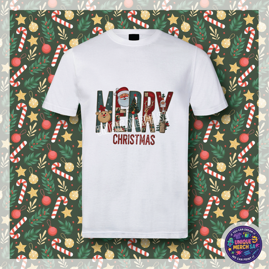 Short Sleeve T-Shirt - Christmas - Merry Christmas
