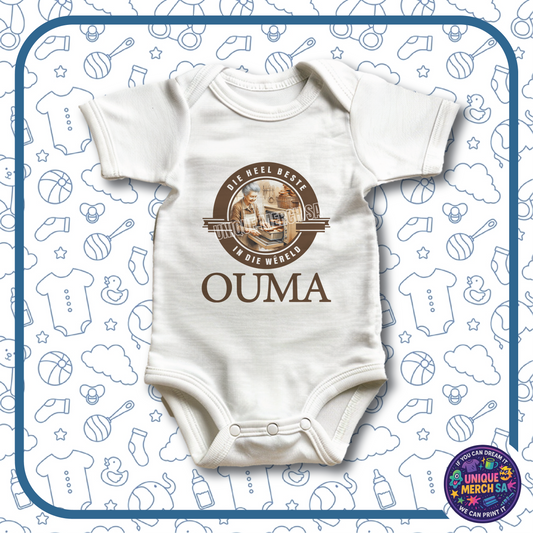 Baby Onesies - Funny Afrikaans - Die Heel Beste Ouma