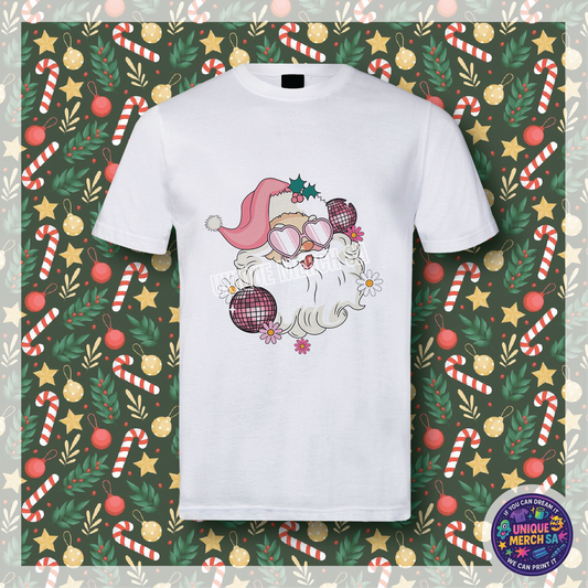 Short Sleeve T-Shirt - Christmas - Disco Santa