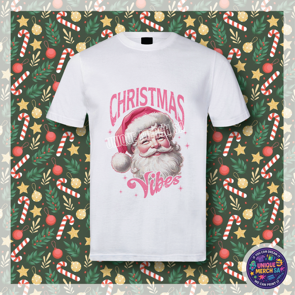 Short Sleeve T-Shirt - Christmas - Santa Christmas Vibes