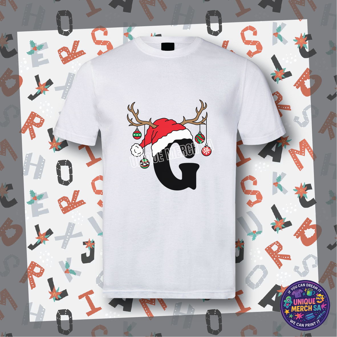 Short Sleeve T-Shirts - Personalised Christmas Tee - G