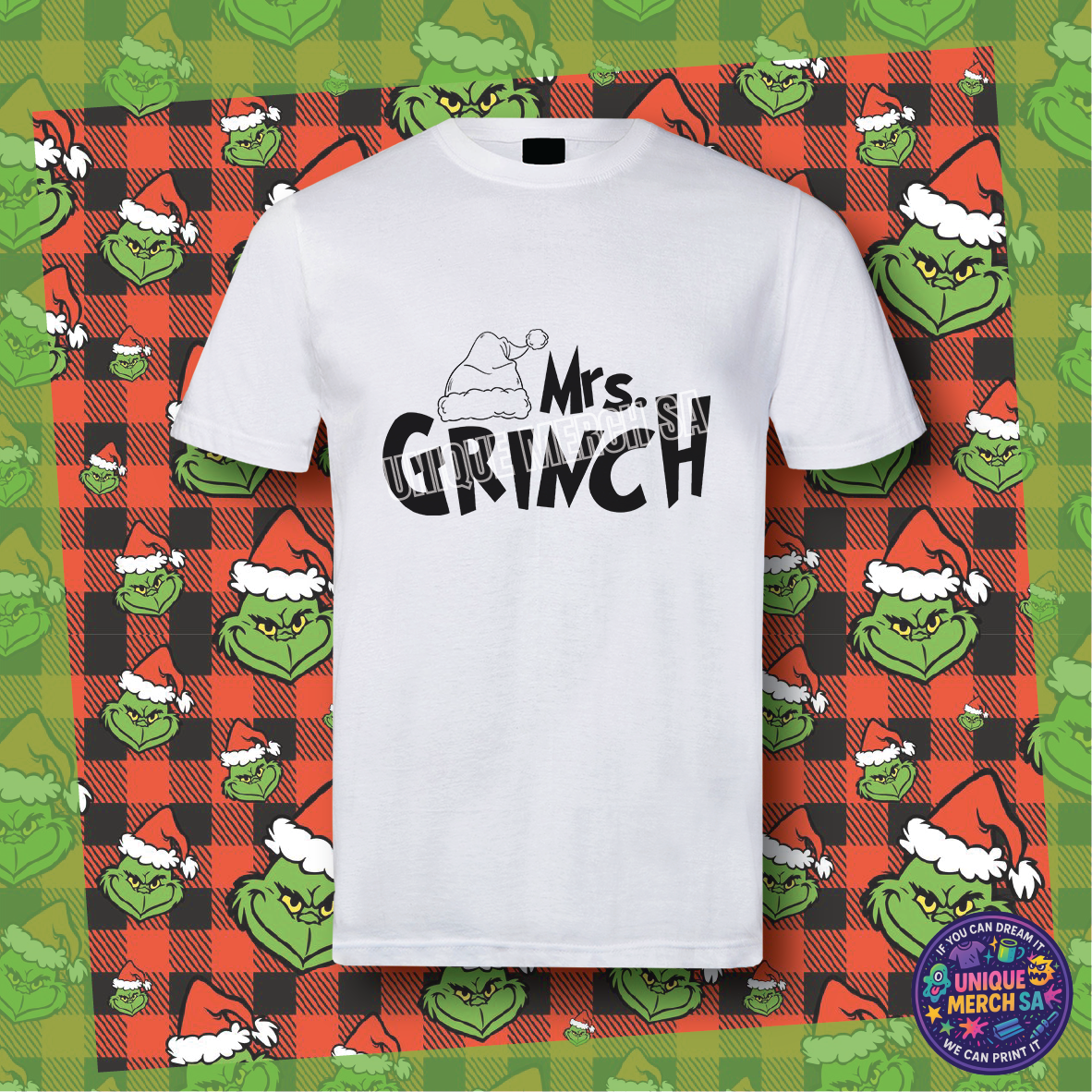 Short Sleeve T-Shirt - Grinchmas - Mrs Grinch