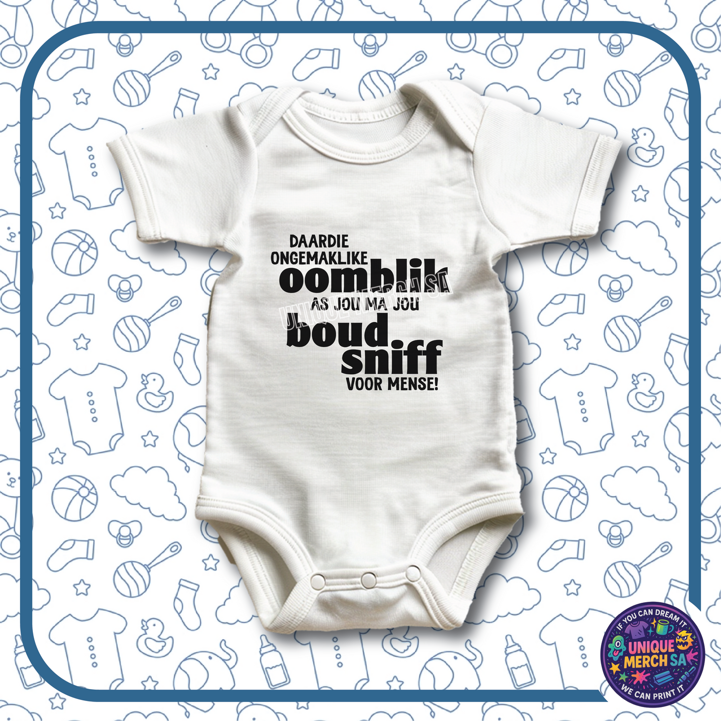 Baby Onesies - Funny Afrikaans - Boud Sniff Voor Mense