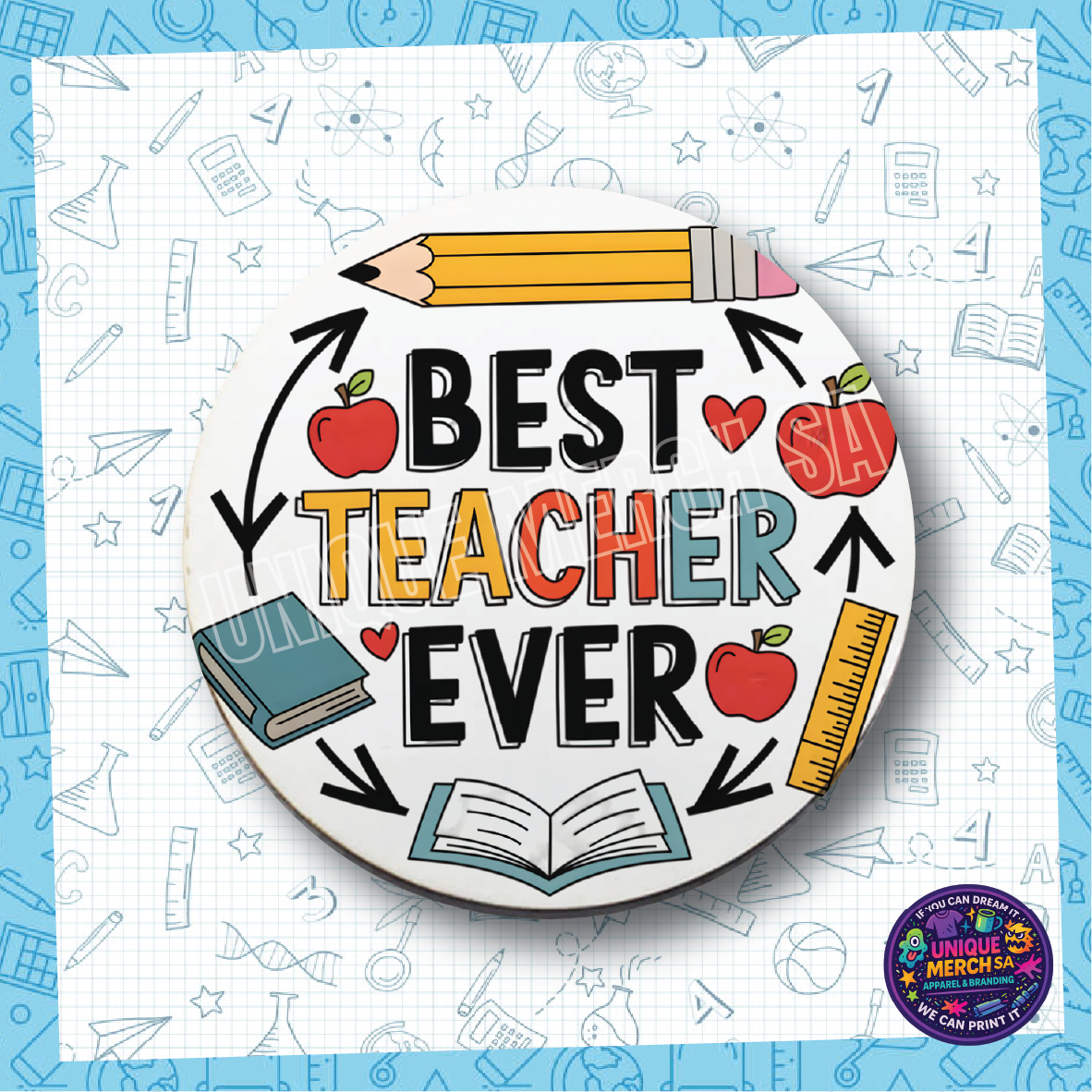 Teacher Coasters - Best Teacher Ever
