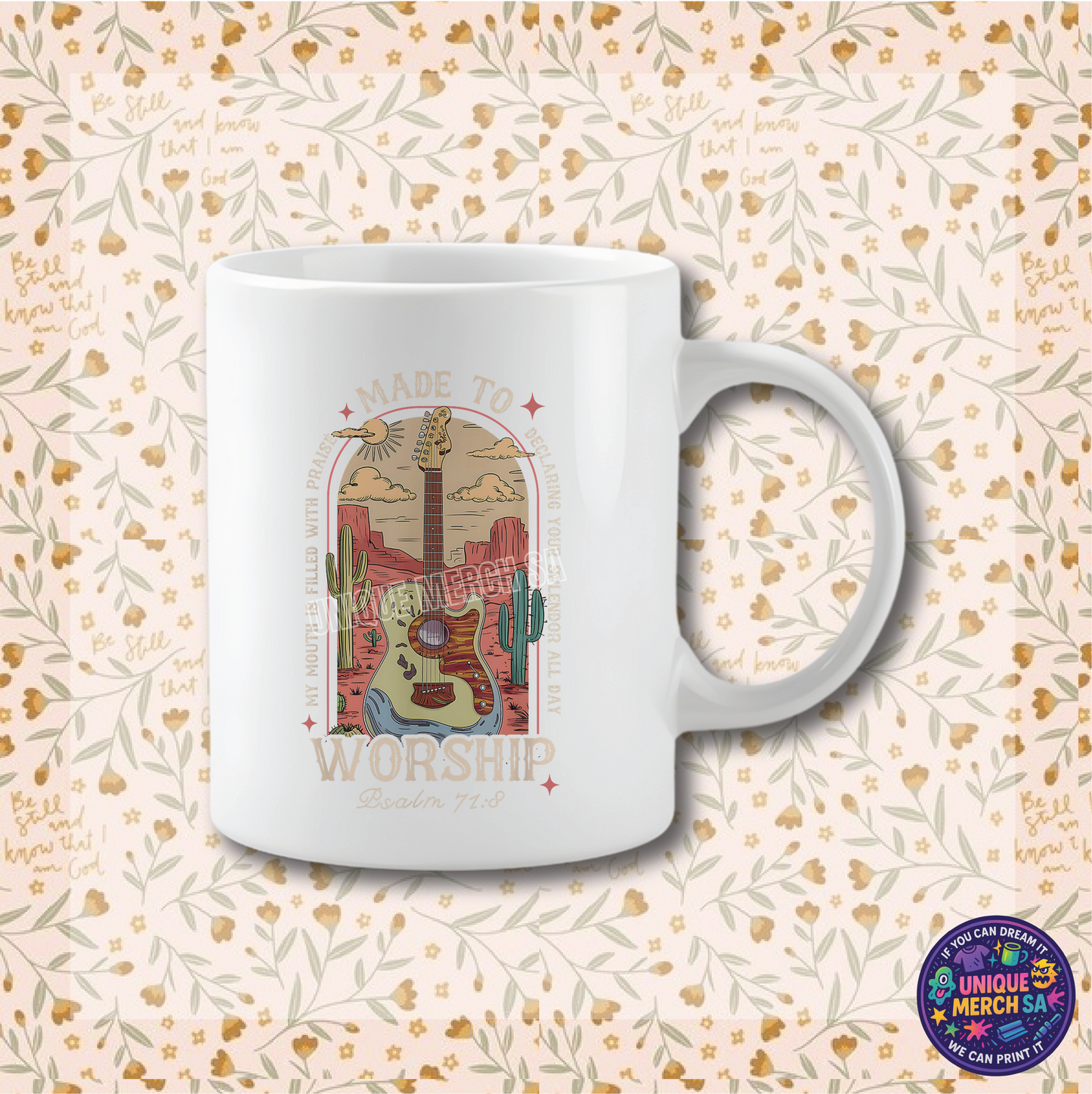 Mugs - Boho Christian Mug - Made To Worship