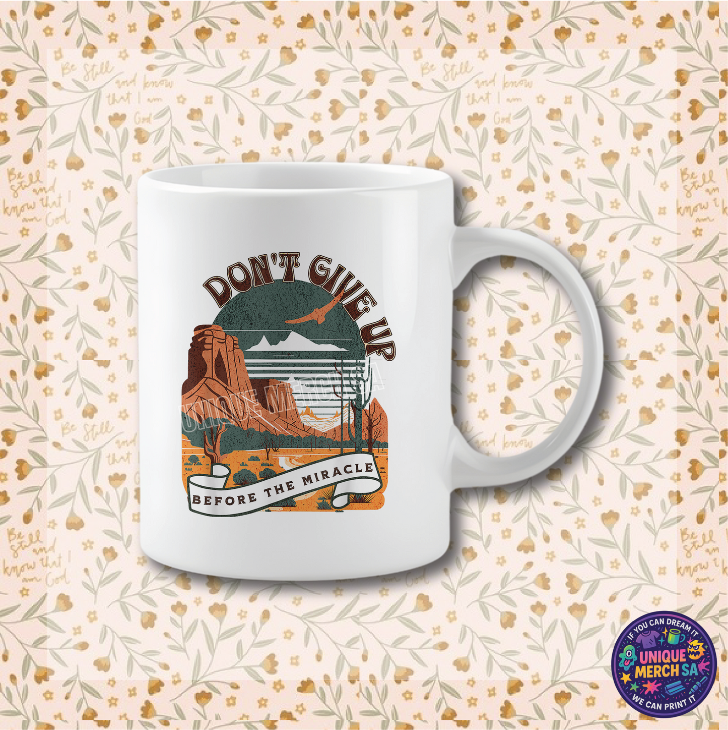 Mugs - Boho Christian Mug - Don't Give Up
