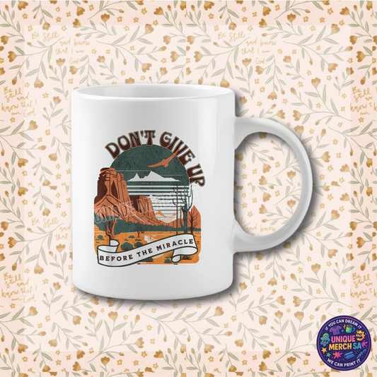 Mugs - Boho Christian Mug - Don't Give Up