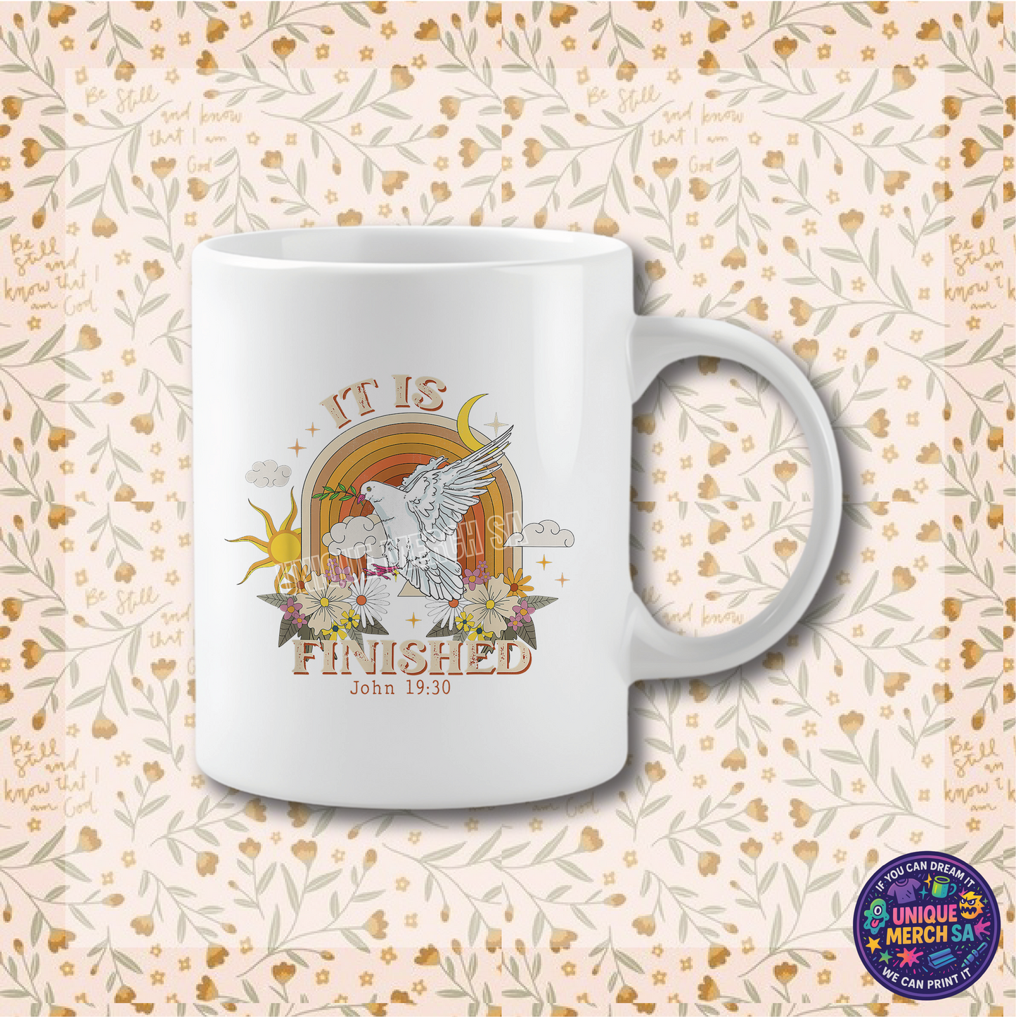 Mugs - Boho Christian Mug - It Is Finished