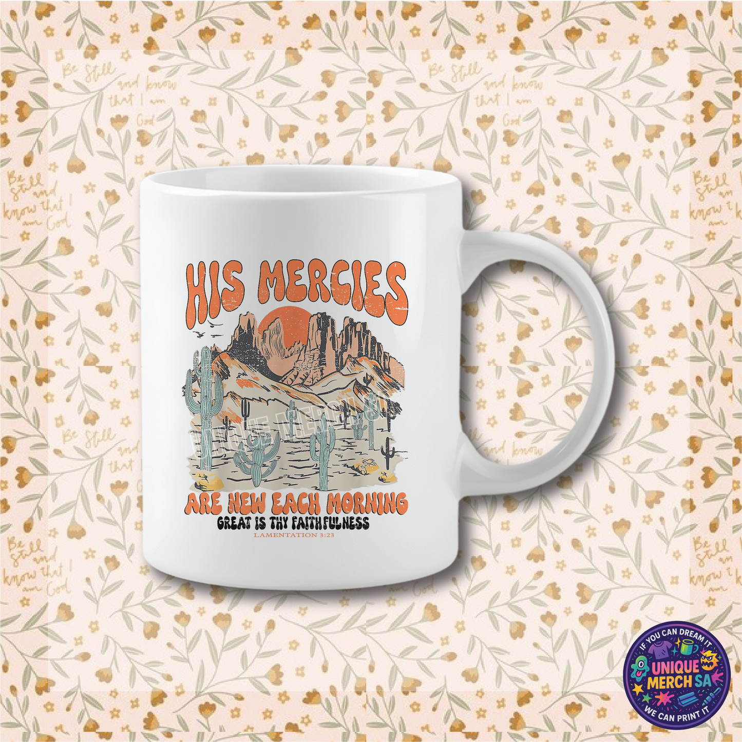 Mugs - Boho Christian Mug - His Mercies