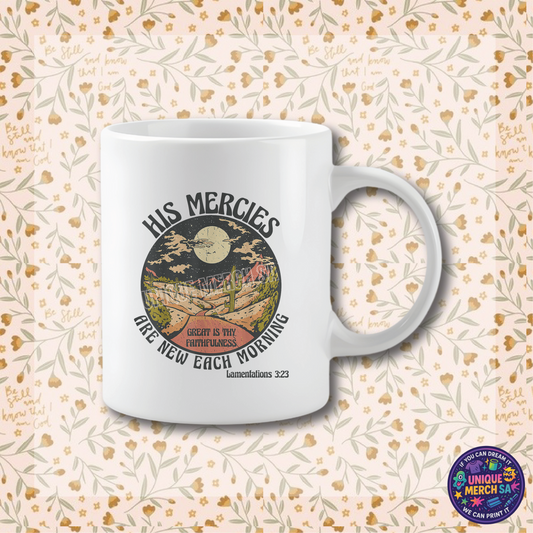 Mugs - Boho Christian Mug - His Mercies 2