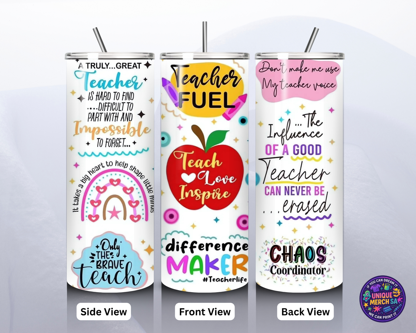 Tumbler - Teacher - Teacher Fuel White