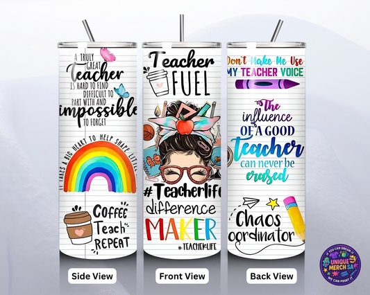 Tumbler - Teacher - Teacher Coffee Teach Repeat