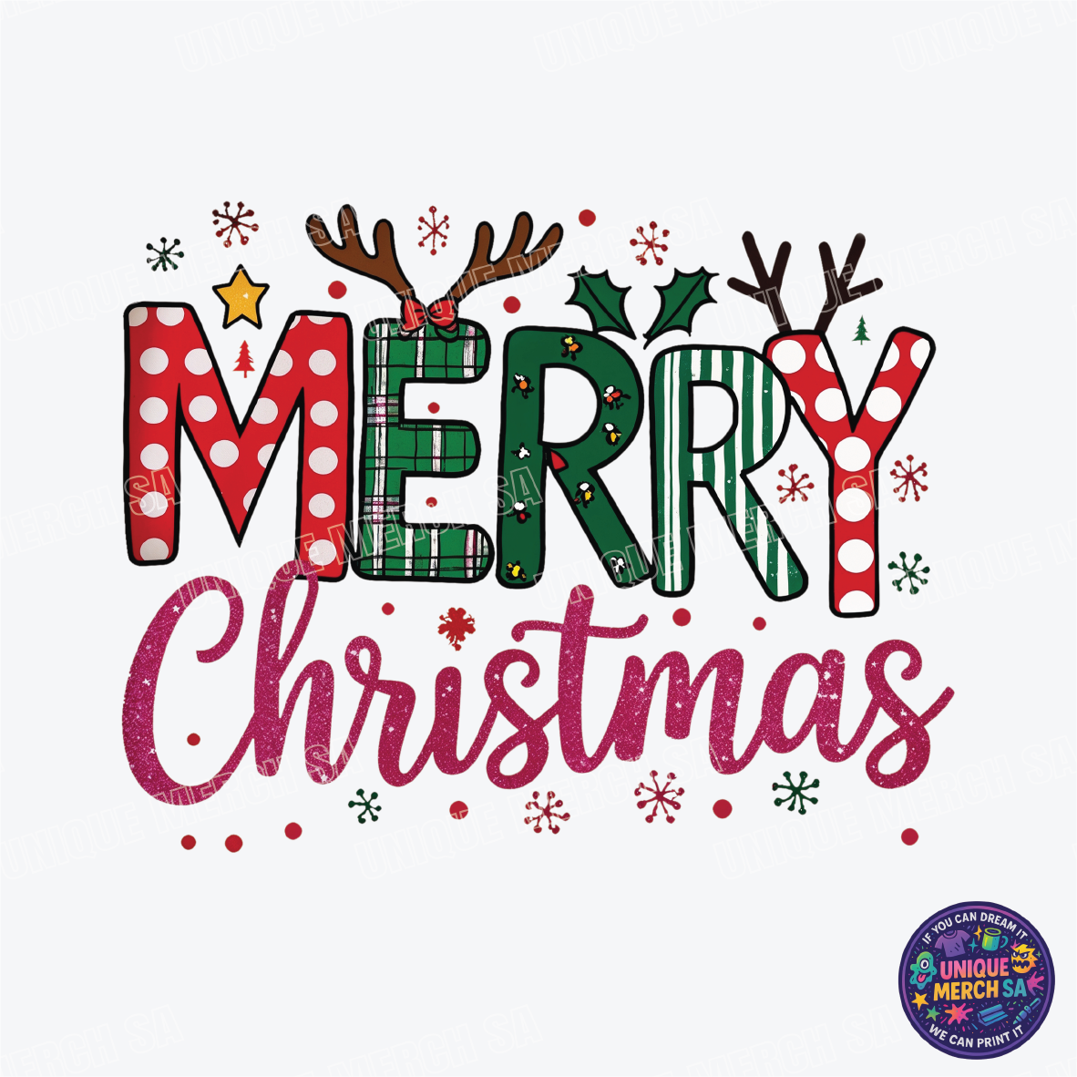 DTF Transfer - Christmas - Merry Christmas 2