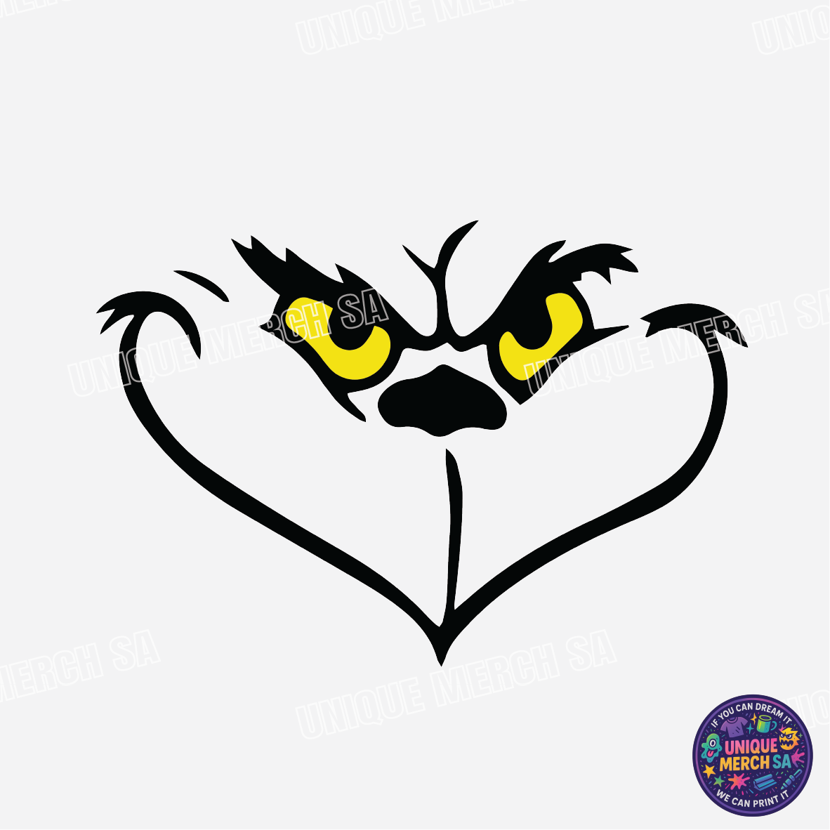 DTF Transfer - Grinchmas - Grinch Smile