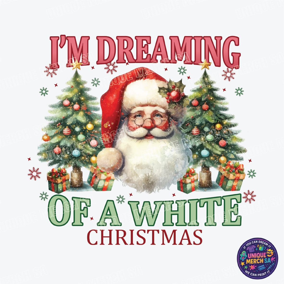 DTF Transfer - Christmas - I'm Dreaming of a White Christmas