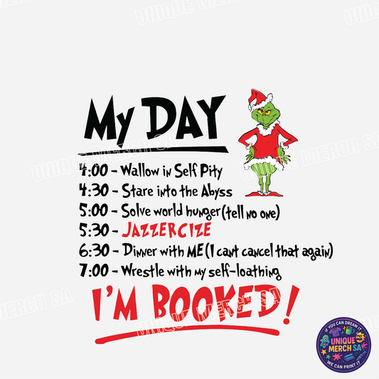 DTF Transfer - Grinchmas - I'm Booked