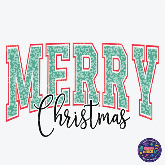 DTF Transfer - Christmas - Merry Christmas Red & Green