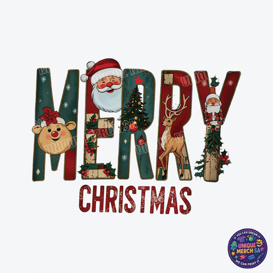 DTF Transfer - Christmas - Merry Christmas