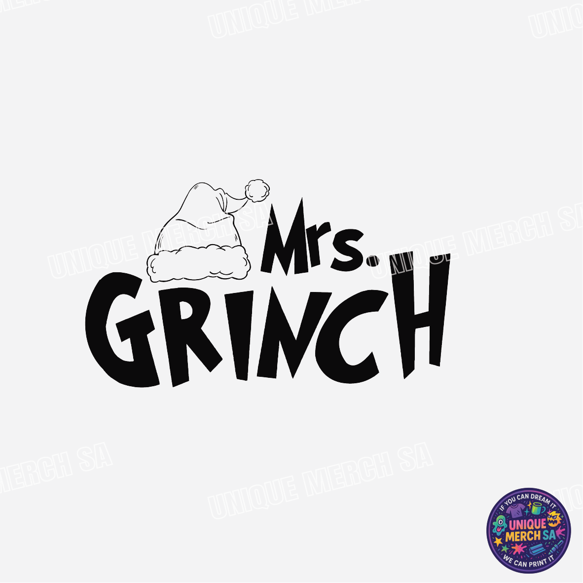 DTF Transfer - Grinchmas - Mrs. Grinch