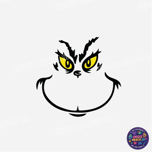 DTF Transfer - Grinchmas - Grinch Smirk