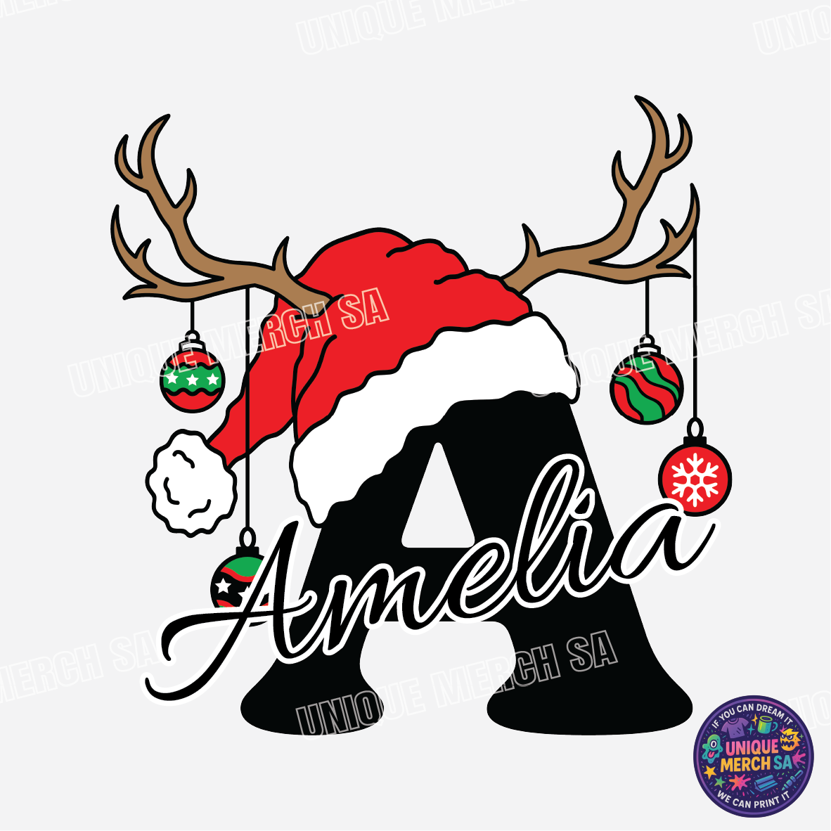 Short Sleeve T-Shirts - Personalised Christmas Tee - A