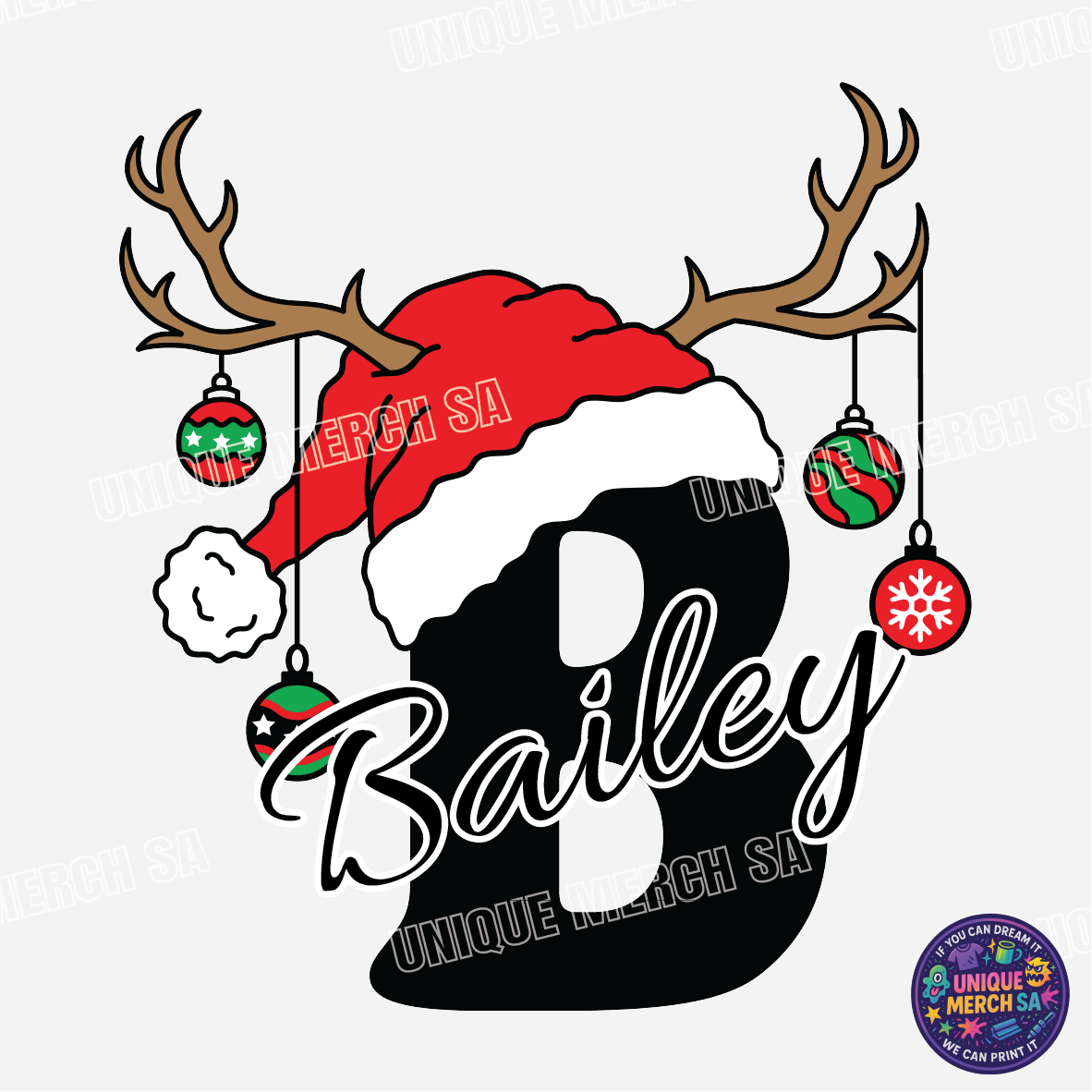 Short Sleeve T-Shirts - Personalised Christmas Tee - B