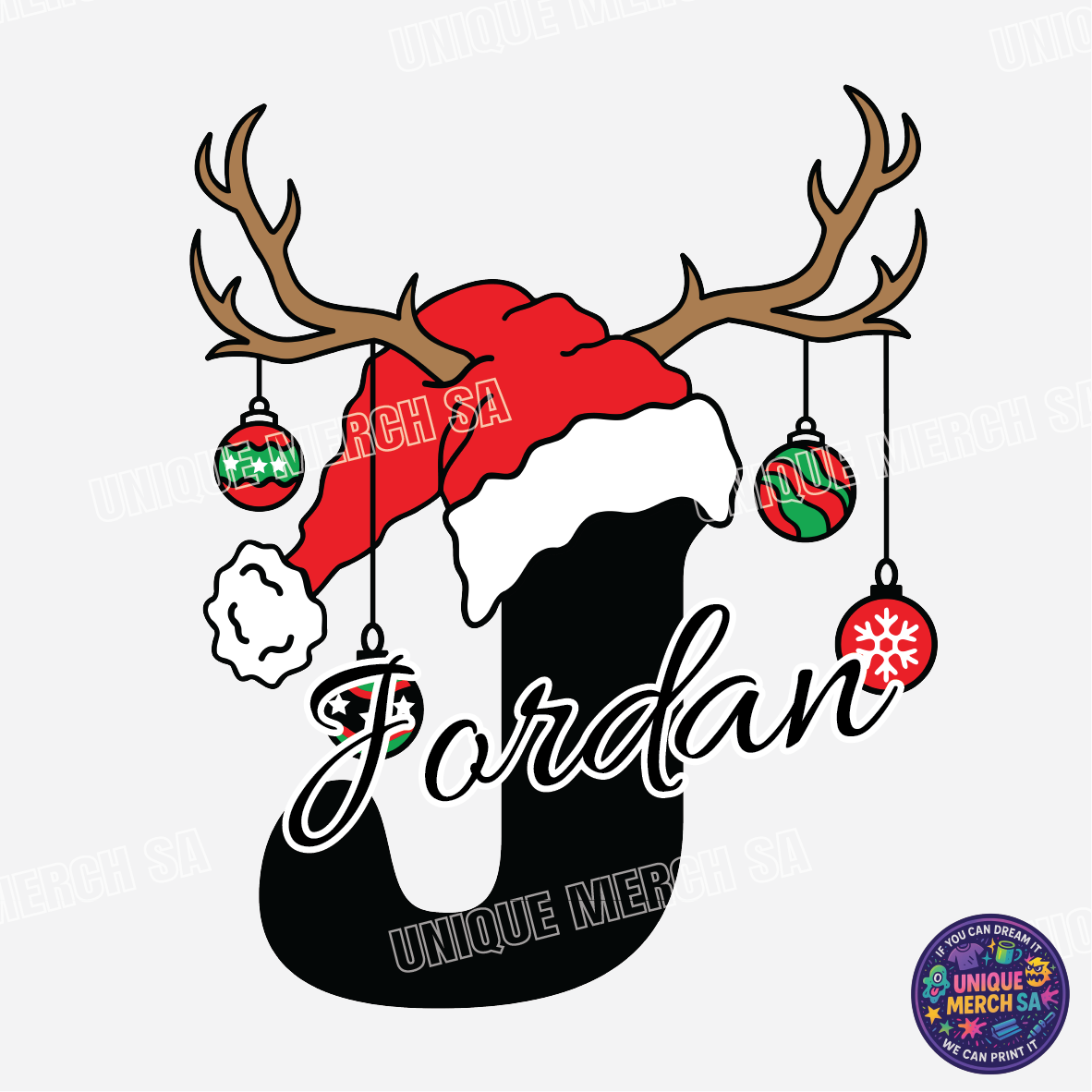 Short Sleeve T-Shirts - Personalised Christmas Tee - J